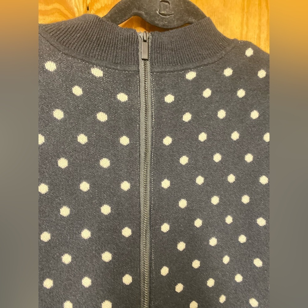 Rachel by Rachel Roy Sweater Dress-Black/White Polka Dot 1X - Picture 4 of 12